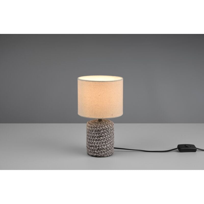 foto del prodotto iperbriko lumetto economico moderno ceramica e tessuto mala trio lighting