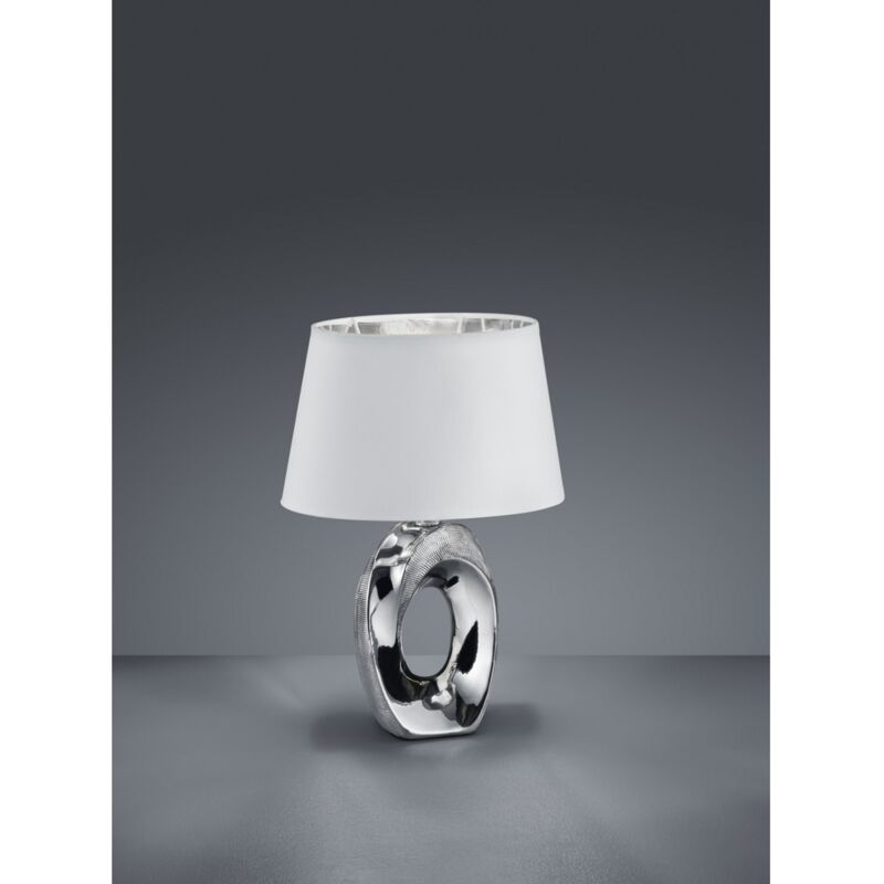 foto del prodotto iperbriko lumetto moderno ceramica argento taba h33 cm trio lighting