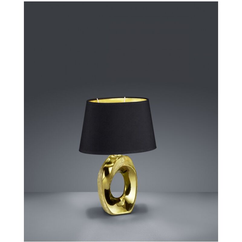 foto del prodotto iperbriko lumetto moderno ceramica oro taba h33 cm trio lighting