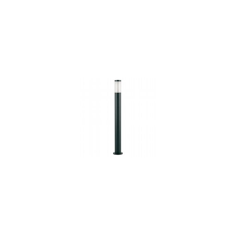 foto del prodotto iperbriko palo in alluminio pressofuso con diffusore opalino altezza 180mm, diametro 60mm ip43, 25w nero