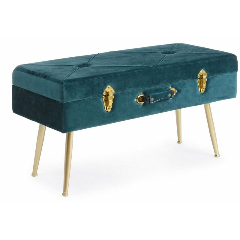 foto del prodotto iperbriko panca contenitore polina per interno, con struttura in mdf, da 80x34x42h cm navyus