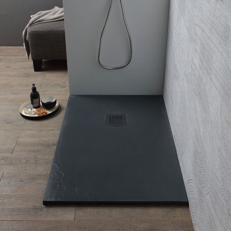 immagine 0 del prodotto iperbriko piatto doccia 100x80 cm in resina antracite