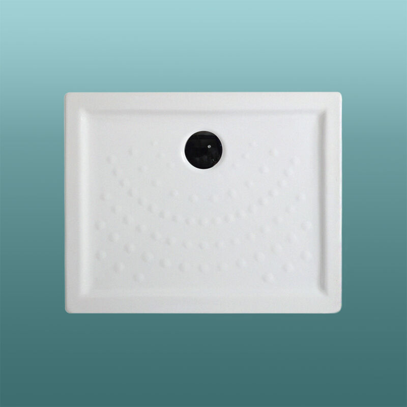 foto del prodotto iperbriko piatto doccia ceramica bianca 100x70