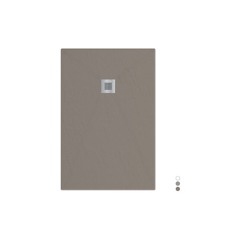 foto del prodotto iperbriko piatto doccia rettangolare tortora 80x120 cm