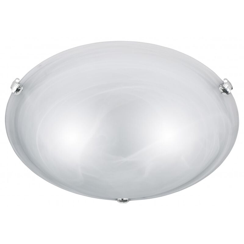 foto del prodotto iperbriko plafoniera 2 luci vetro bianco adrian 40 cm trio lighting