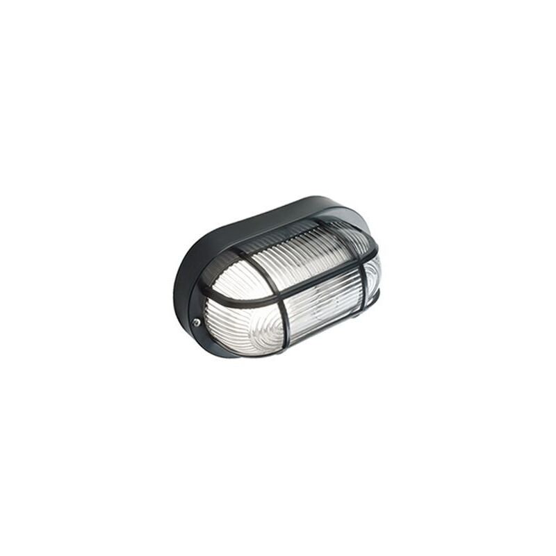foto del prodotto iperbriko plafoniera in resina linea echo ovale nero