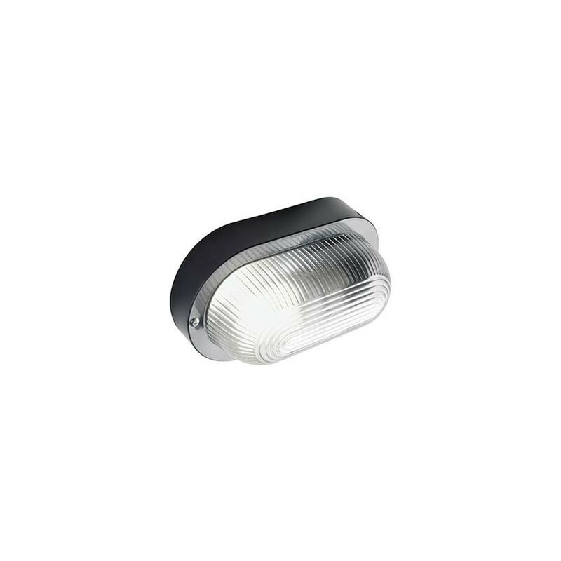 foto del prodotto iperbriko plafoniera in resina linea echo ovale nero