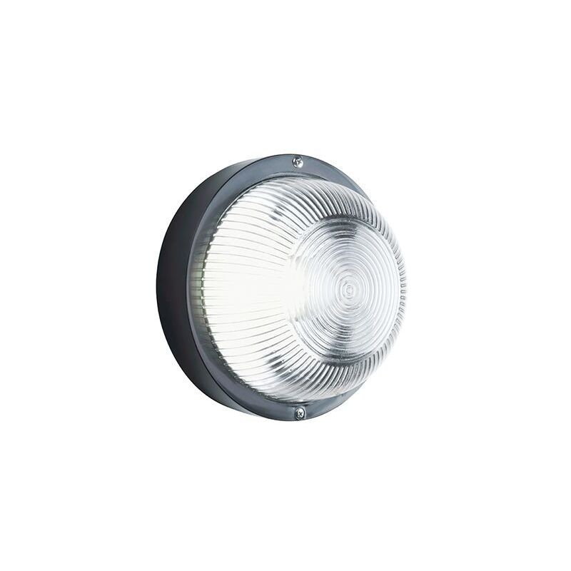 foto del prodotto iperbriko plafoniera in resina linea echo tonda nero