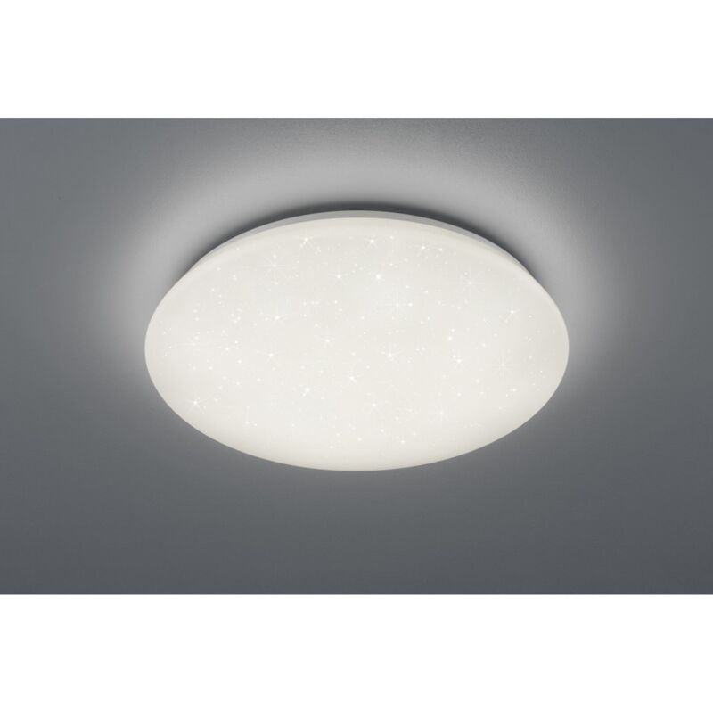 foto del prodotto iperbriko plafoniera led ip44 dimmerabile potz bianco glitter 50 cm trio lighting