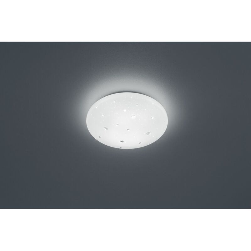foto del prodotto iperbriko plafoniera moderna ip44 led dimmerabile achat 27 cm bianco trio lighting