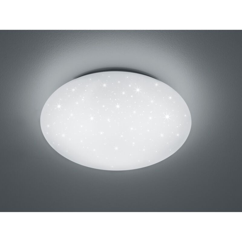 foto del prodotto iperbriko plafoniera moderna led lukida bianco effetto stelle scintillanti trio lighting