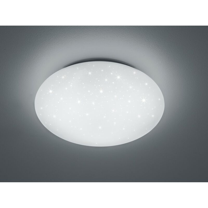 foto del prodotto iperbriko plafoniera moderna led lukida bianco effetto stelle scintillanti trio lighting