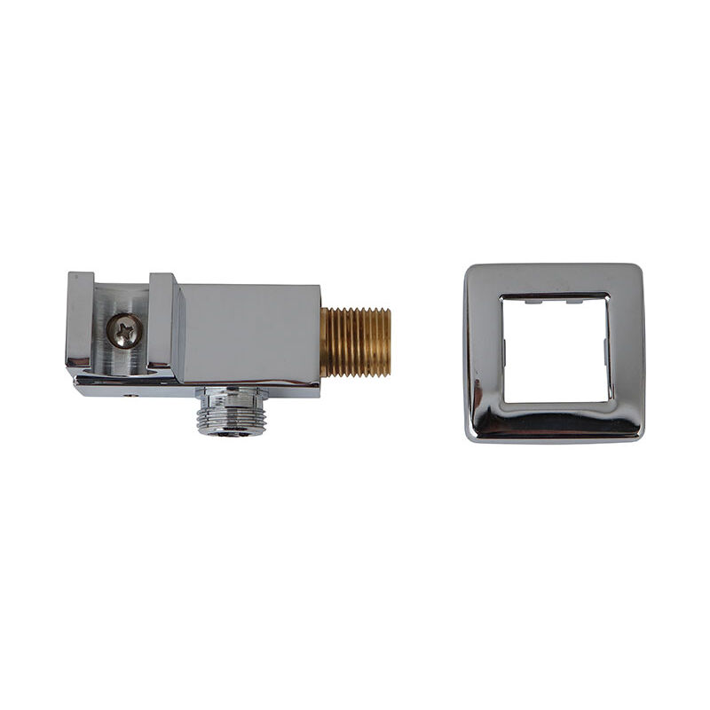 foto del prodotto iperbriko presa d acqua quadrata con supporto doccia