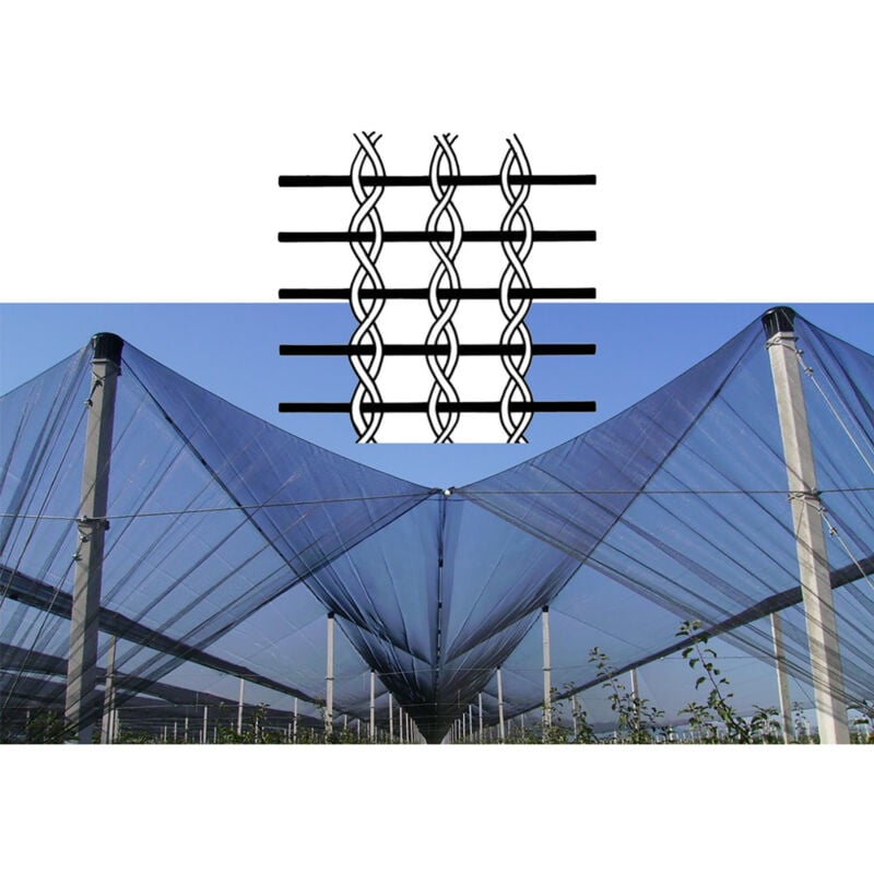 foto del prodotto iperbriko - rete antigrandine 4x100 mt nera