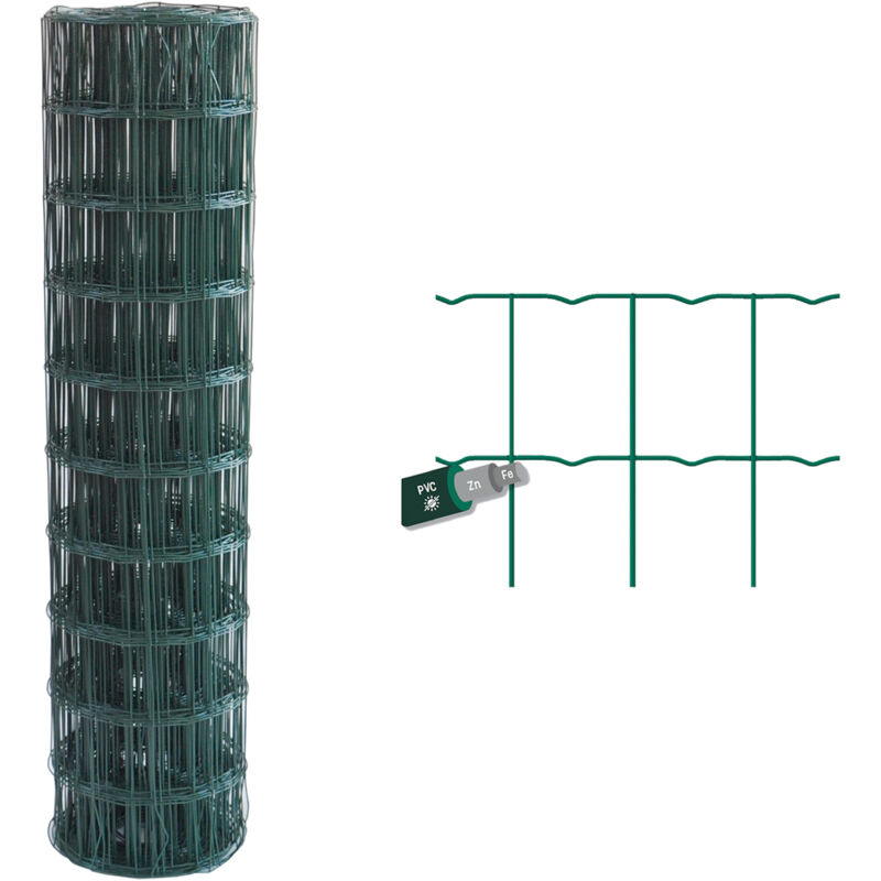 foto del prodotto iperbriko rete elettrosaldata plastificata 100x25 mt