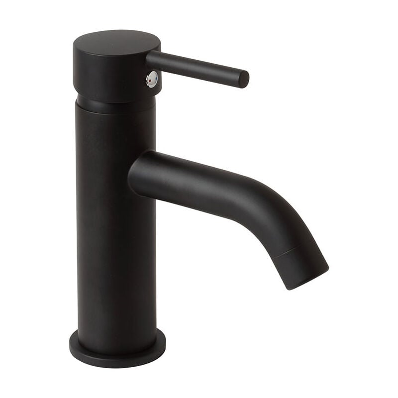 foto del prodotto iperbriko rubinetto lavabo nero opaco
