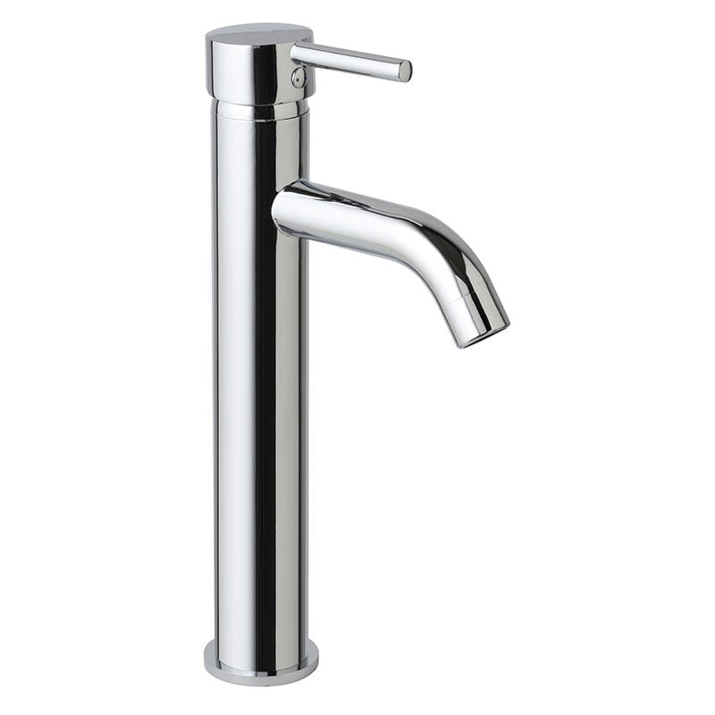 foto del prodotto iperbriko rubinetto miscelatore alto cromato lavabo