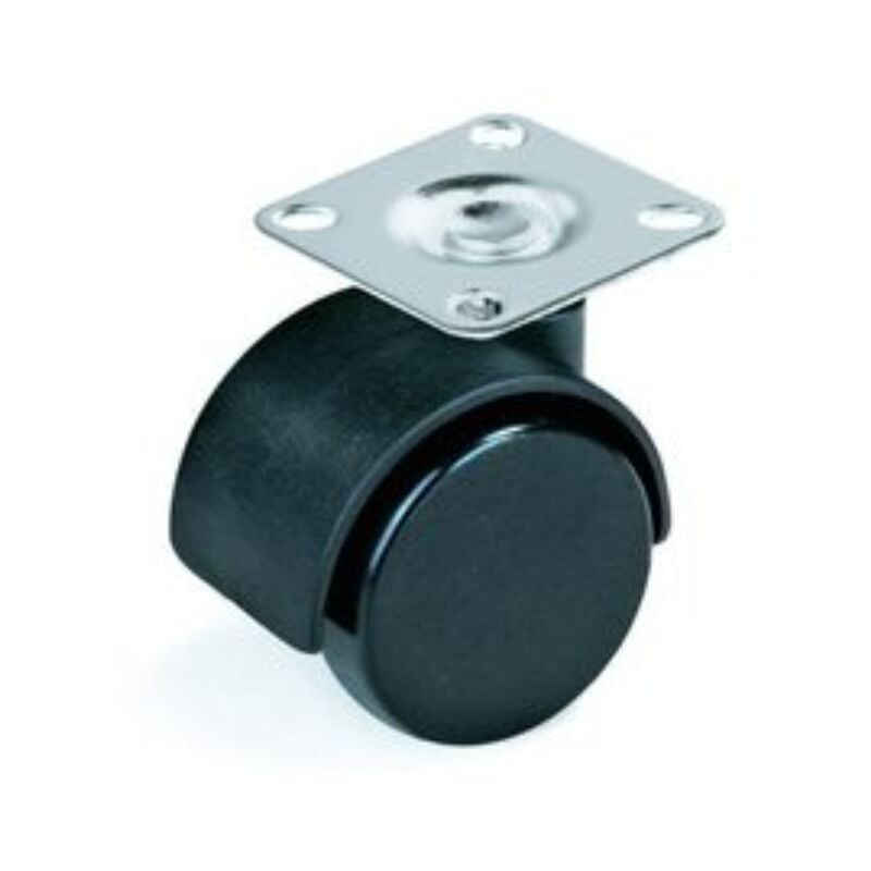 foto del prodotto iperbriko ruota girevole 40x40 mm nera