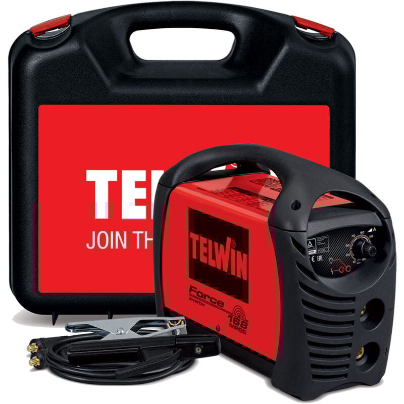foto del prodotto iperbriko - saldatrice inverter force 168 mpge telwin - volt 230 a 140 accessoriata