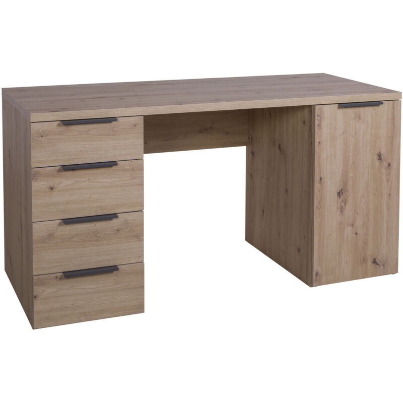 foto del prodotto iperbriko scrivania con 1 anta e 4 cassetti h 77.80 x l146.00 x p60.10 cm