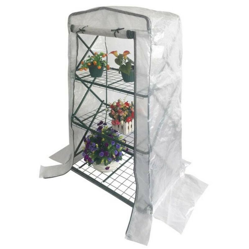 foto del prodotto iperbriko serra pieghevole con 3 ripiani 67 x 44 x 125 h centimetri