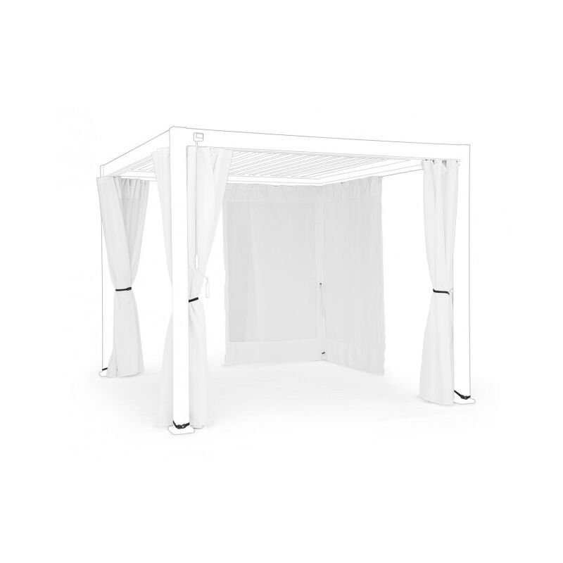foto del prodotto iperbriko set 4 teli x pergola ocean lat zanz 3x3 bianca