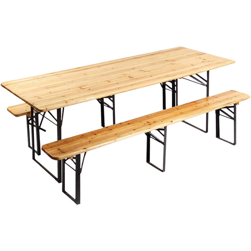 foto del prodotto iperbriko set birreria 220x70 h76 cm con panche