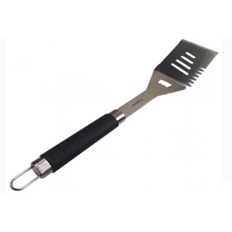 foto del prodotto iperbriko spatola barbecue in acciaio inox con apribottiglie 49,5 cm