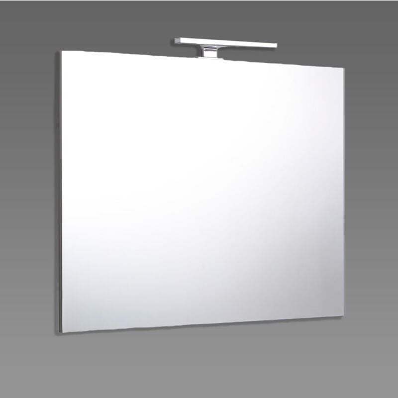 foto del prodotto iperbriko specchiera bagno 90 x 70 cm con luce led
