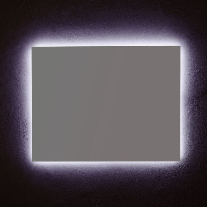 foto del prodotto iperbriko specchio bagno 90x70 con illuminazione led
