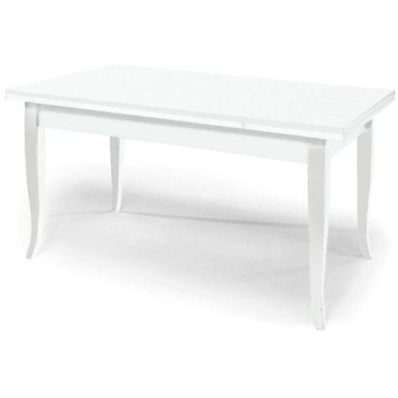 foto del prodotto iperbriko - tavolo allungabile bianco 140x80