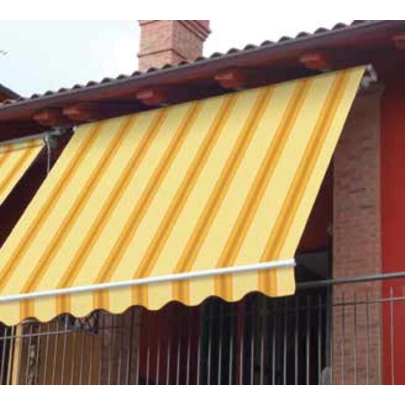foto del prodotto iperbriko tenda da sole fissa itaca per balconi misure varie e colori biacchi ettore