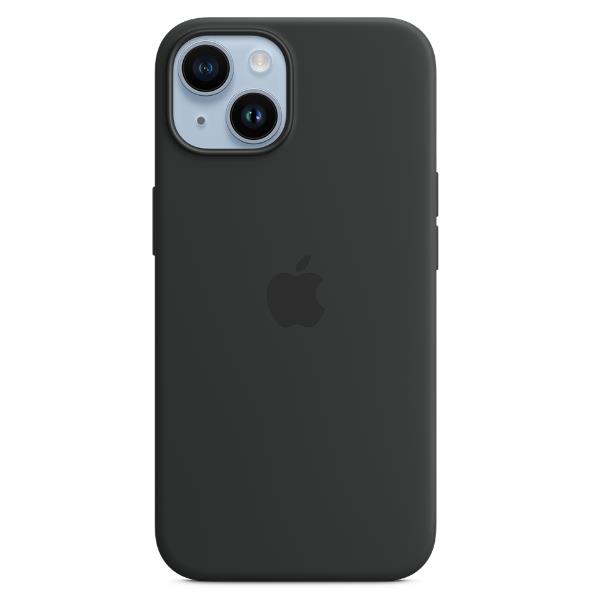 foto del prodotto iphone 14 plus silicone case with magsafe midnight