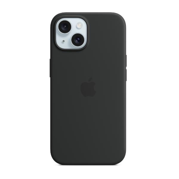 foto del prodotto iphone 15 silicone case with magsafe black