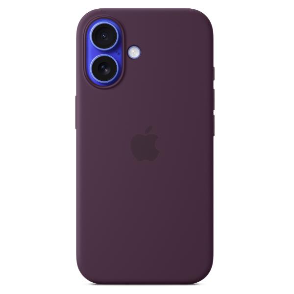 foto del prodotto iphone 16 plus silicone case with magsafe plum