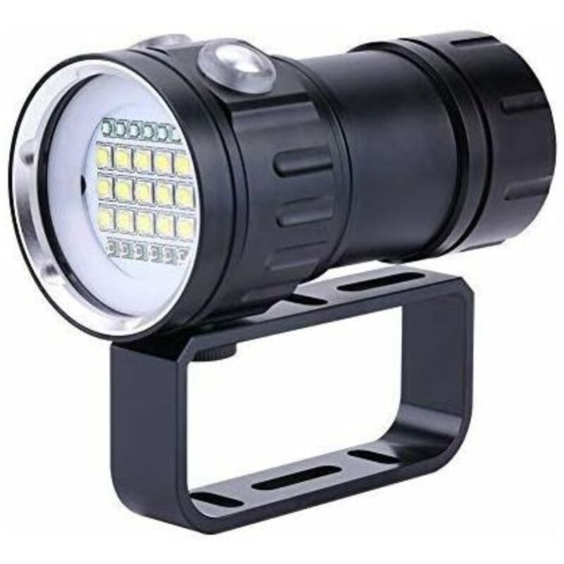 foto del prodotto ipx8 impermeabile 18000lm 80m luce subacquea torcia subacquea per fotografia e video