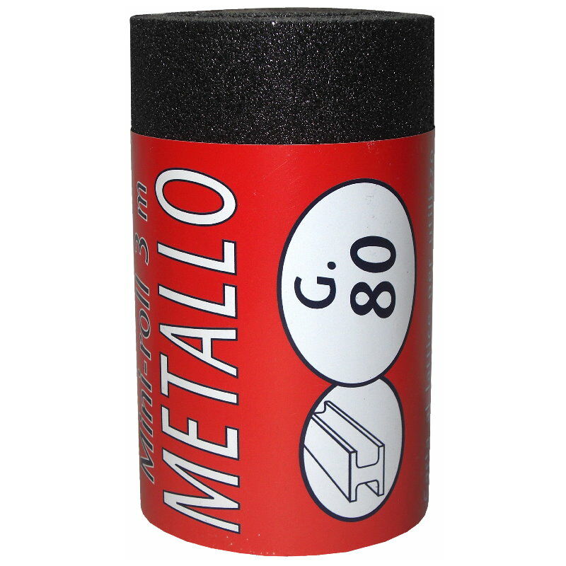 foto del prodotto iq2 tools carta abrasiva, minirotolo 2,5 mt, grana 80