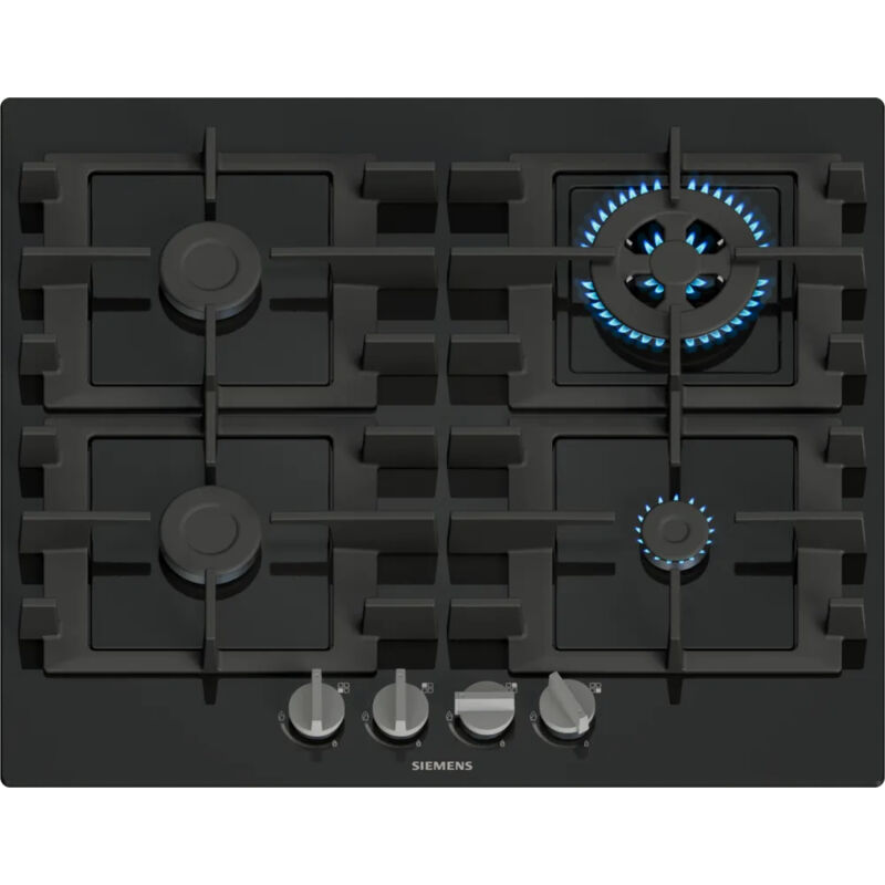 foto del prodotto iq300 en6b6hk40. colore del prodotto nero, posizionamento dell apparecchio da incasso, dimensione della larghezza del piano cottura 60 cm. tipo di