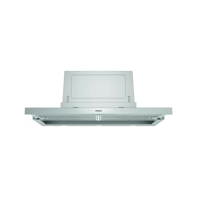 foto del prodotto iq300 li97sa531. potenza massima di estrazione 397 m h, tipo di estrazione filtrante, emissione acustica 53 db. tipo semintegrato