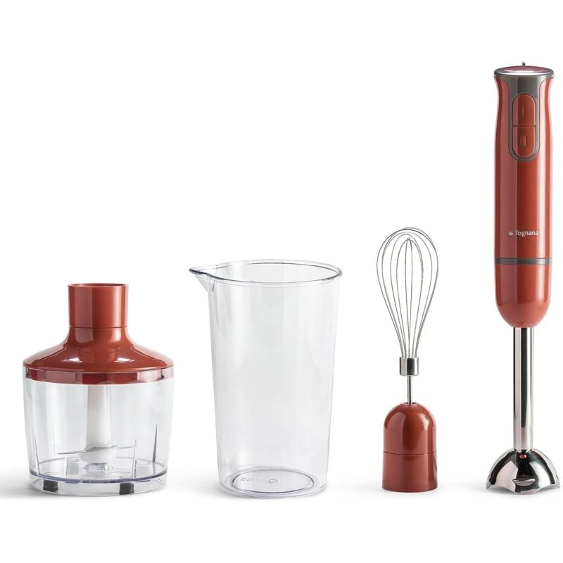 foto del prodotto iridea frullatore a immersione 600w rosso tognana