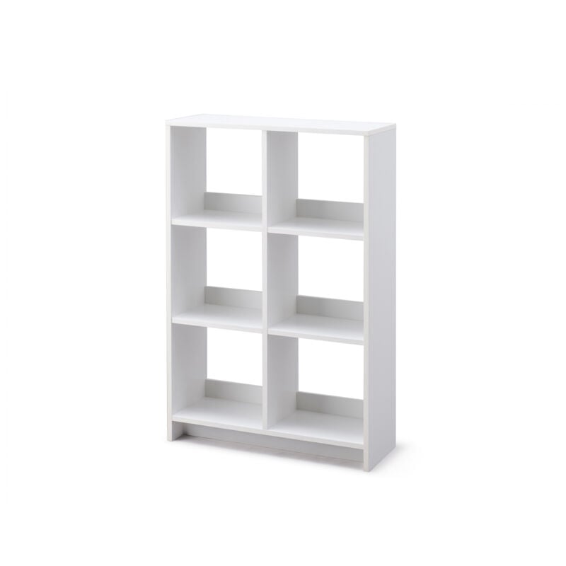 foto del prodotto iris ohyama, armadio a giorno, libreria, ripiano a 6 scomparti, grande capacit , orizzontale e verticale, ufficio, camera da letto, soggiorno wood