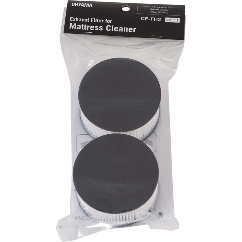 foto del prodotto iris ohyama confezione da 2 filtri di scarico, rimuove il 95 delle particelle 0,3 m, acari, allergeni, polvere, filtraci n f9, per ic fac2 quilt