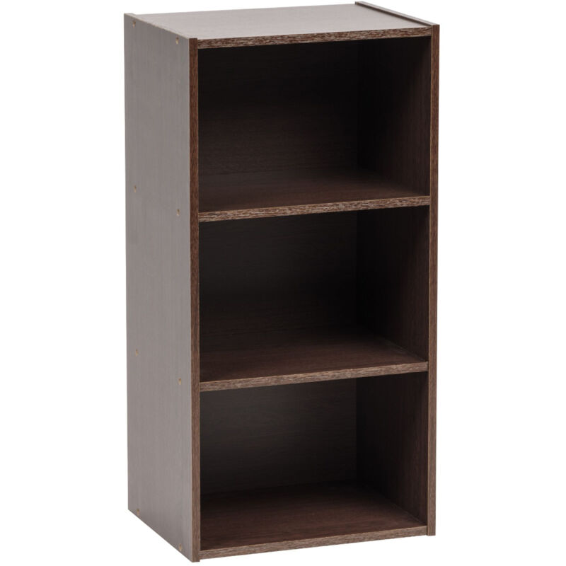 foto del prodotto iris ohyama libreria, armadietto, scaffale portaoggetti, armadietto laterale, 3 ripiani, design, solido, disposizione orizzontale e verticale,
