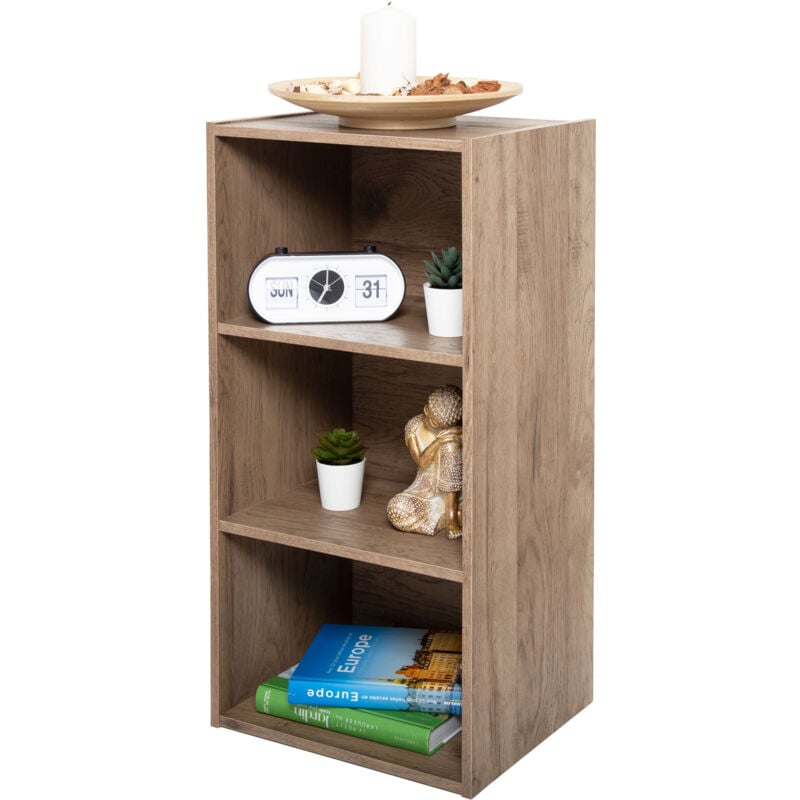 foto del prodotto iris ohyama libreria, mobile contenitore, mobile laterale, 3 ripiani fissi, design, modulare, ufficio, camera, soggiorno module shelf mdb 3