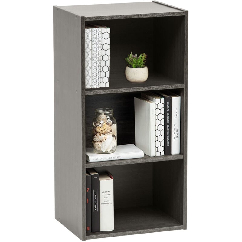 foto del prodotto iris ohyama libreria, mobile contenitore, unit ausiliaria, 3 ripiani fissi, design, modulare, ufficio, camera da letto, soggiorno module shelf