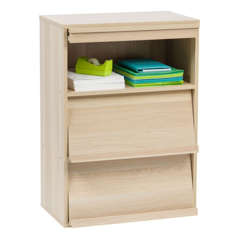 foto del prodotto iris ohyama mobile, libreria, scaffale portaoggetti, 3 ante pieghevoli, design, solido, moderno, multiuso, ufficio, camera da letto, soggiorno,