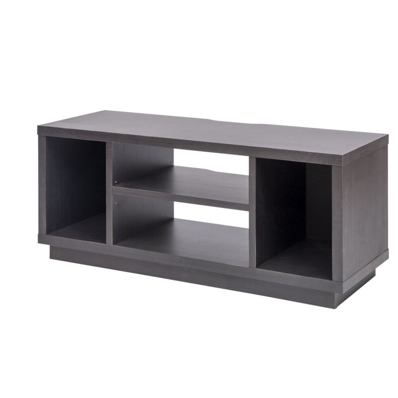 foto del prodotto iris ohyama porta tv mobile tv tv supporto in legno porta tv con ripiani aperti porta tv per tv da 43 pollici, legno massello, ufficio, soggiorno