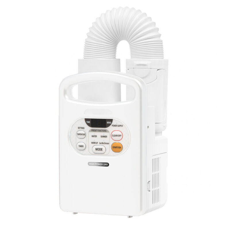 foto del prodotto iris ohyama riscaldatore, asciugatore e disinfettatore di coperte 3 in 1, 560w, tubo flessibile espandibile, dust mite eliminator mode, biancheria