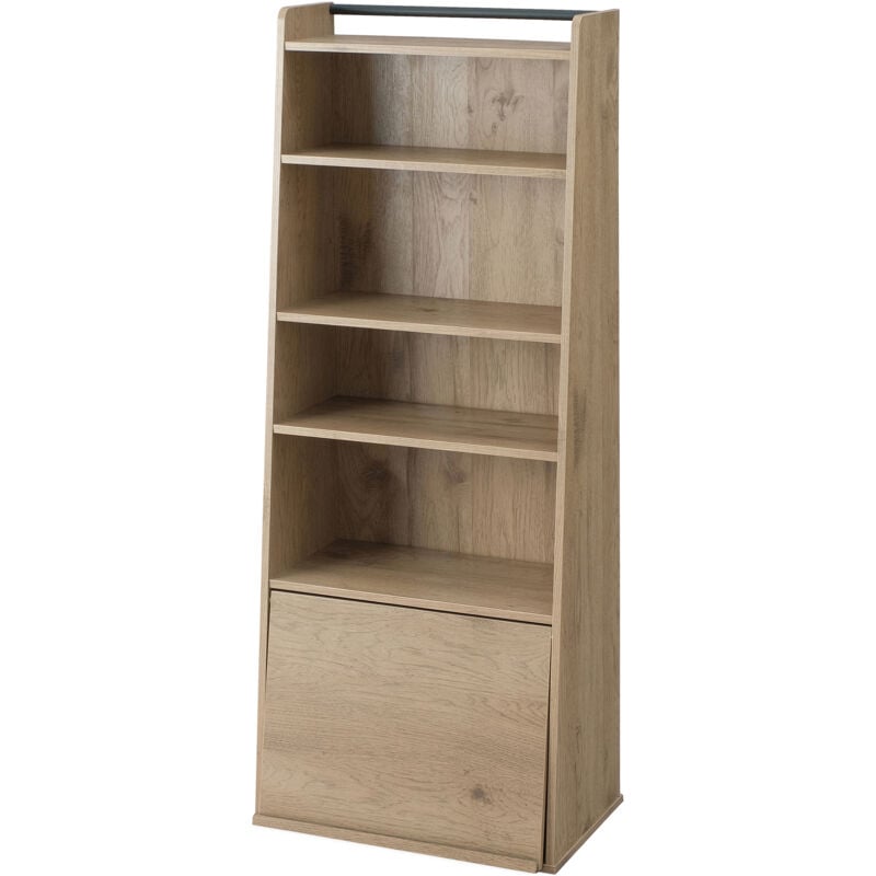 foto del prodotto iris ohyama scaffale, mobili, libreria portaoggetti, con 1 anta pieghevole, multiuso, solido, contemporaneo, camera da letto, soggiorno, ufficio