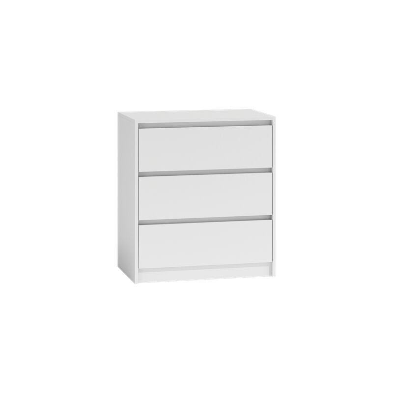 foto del prodotto iris t3 cassettiera 3 cassetti camera da letto ufficio soggiorno 78x43x70 cm mobile contenitore in stile scandinavo